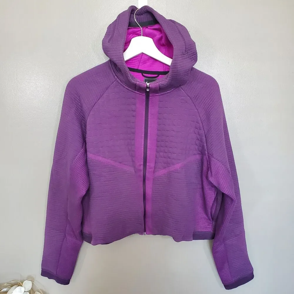 Nike Jacket Size Medium Sportswear City Ready Tech Purple Full Zip C19432-525